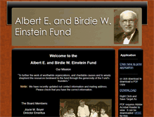 Tablet Screenshot of alberteinsteinfund.com